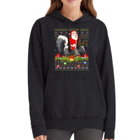 Skunk Lover Ugly Santa Riding Skunk Christmas Vintage Hoodie | Artistshot