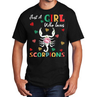 Scorpion Animal Lover Tee Just A Girl Who Loves Sc Basic T-shirt | Artistshot