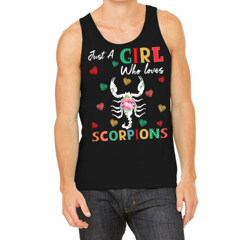 Scorpion Animal Lover Tee Just A Girl Who Loves Sc Tank Top | Artistshot