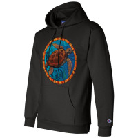 Stained Glass Art Sea Turtle Colorful Glasswork De Champion Hoodie | Artistshot