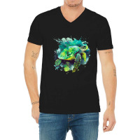 Sea Turtle Watercolor Art Shirt Pop Art Turtle Tee V-neck Tee | Artistshot