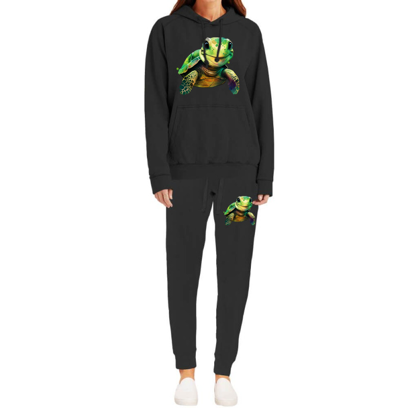 Sea Turtle Watercolor Art Shirt Sea Turtle Lovers Hoodie & Jogger Set | Artistshot