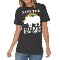 Save The Chubby Unicorns Vintage Funny Rhino Anima Vintage T-shirt | Artistshot