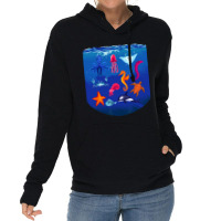 Sea Animals Ocean Life Creatures Lover For Kids Ch Lightweight Hoodie | Artistshot