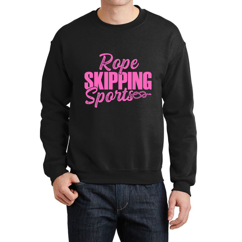 Rope Skipping Sports Rope Jumping Knees Up Single  Crewneck Sweatshirt | Artistshot