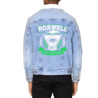 Roswell 1947 Alien Area 51 Conspiracy Theory Unisex Sherpa-lined Denim Jacket | Artistshot