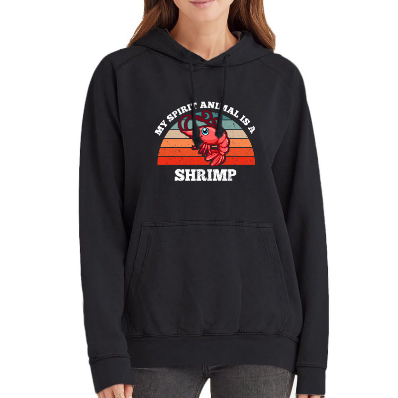 Retro Vintage My Spirit Animal Is A Shrimp Vintage Hoodie | Artistshot