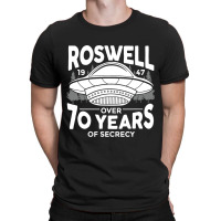 Roswell 1947 Over 70 Years Of Secrecy Ufo Alien Ar T-shirt | Artistshot