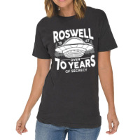 Roswell 1947 Over 70 Years Of Secrecy Ufo Alien Ar Vintage T-shirt | Artistshot