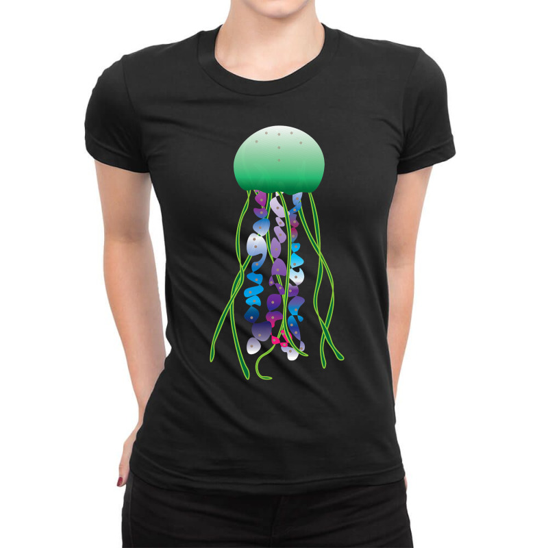 Sea Jellies Jellyfish Lover Cnidaria Marine Animal Ladies Fitted T-Shirt by ROBERTMORRISON | Artistshot