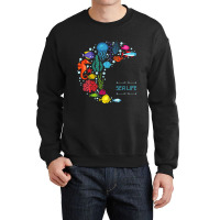 Sea Life Jellyfish Fish Starfish Ocean Beach Lover Crewneck Sweatshirt | Artistshot