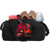 Sea Life Lobster Crab Shrimp And Clams Ocean Seafo Duffel Bag | Artistshot