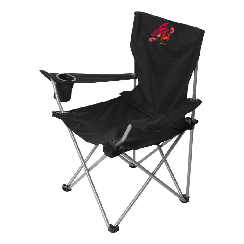 Sea Life Lobster Crab Shrimp And Clams Ocean Seafo Camping Chair | Artistshot