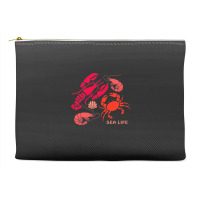 Sea Life Lobster Crab Shrimp And Clams Ocean Seafo Accessory Pouches | Artistshot