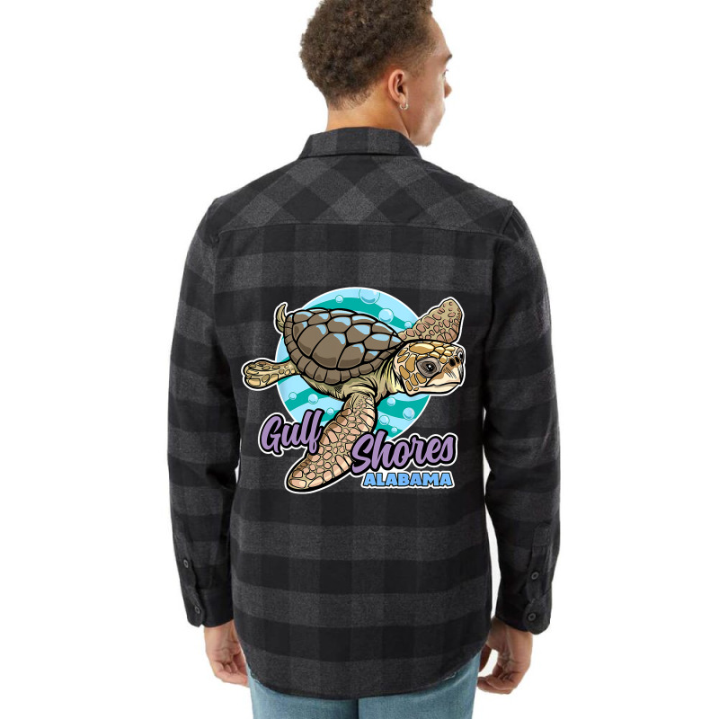 Sea Loggerhead Turtle Gulf Shores Alabama Flannel Shirt by WENDYKARL | Artistshot