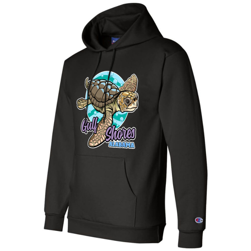 Sea Loggerhead Turtle Gulf Shores Alabama Champion Hoodie by WENDYKARL | Artistshot