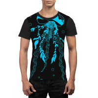 Sea Ocean Life Blue Jellyfish Graphic T-shirt | Artistshot