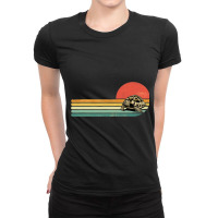 Retro Vintage Sea Turtle Tortoise Ocean Marine Ani Ladies Fitted T-shirt | Artistshot