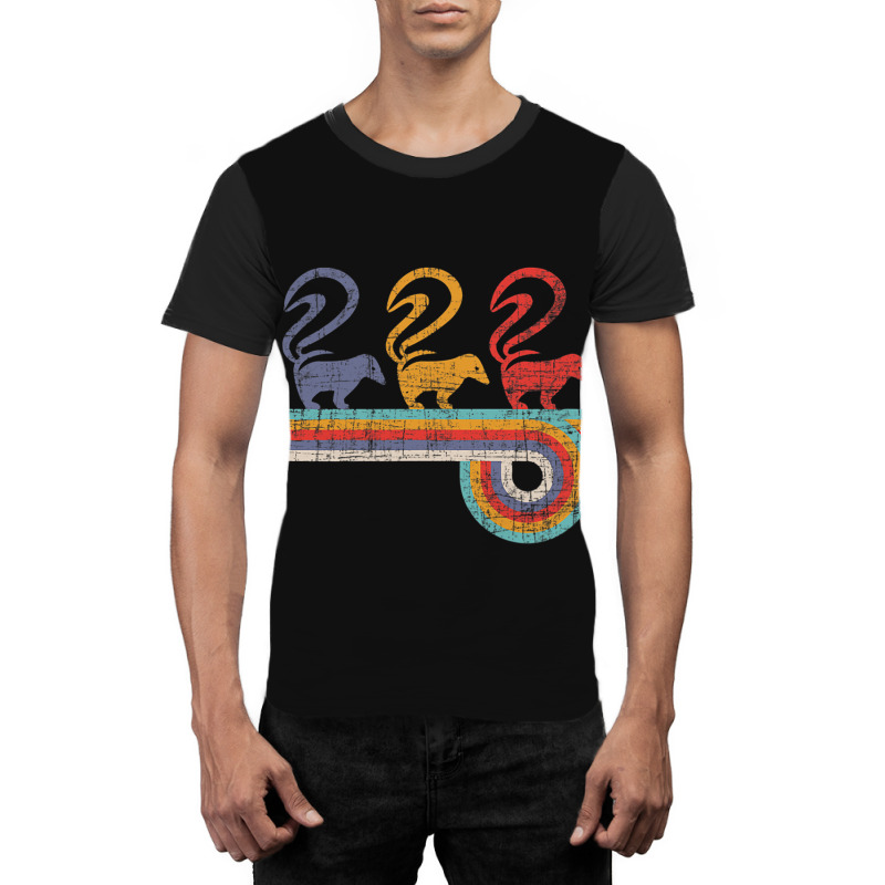 Retro Vintage Skunk 2animal Lover Zookeeper Zoolog Graphic T-shirt | Artistshot