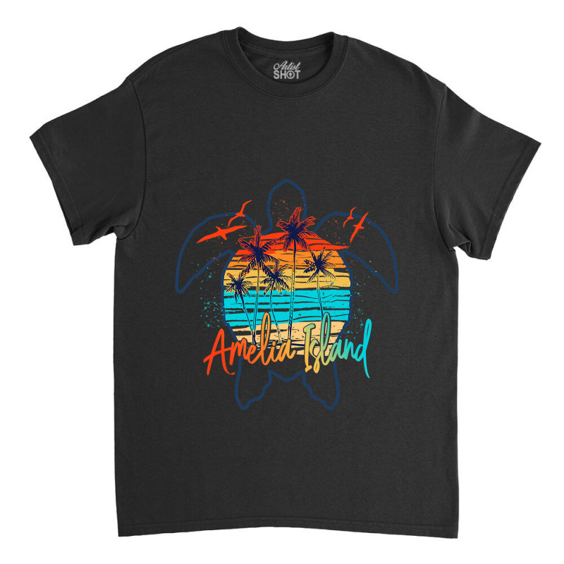 Sea Turtle Amelia Island Florida 2beach Summer Vac Classic T-shirt by AysonWilkey | Artistshot