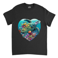 Sea Turtle Beach Lover Ocean Animal Graphic Novelt Classic T-shirt | Artistshot