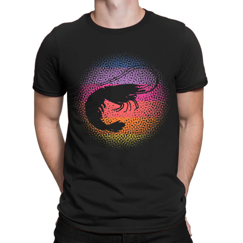 Shrimp Retro Vintage 60s 70s 80s Sea Animal Seafoo T-shirt | Artistshot