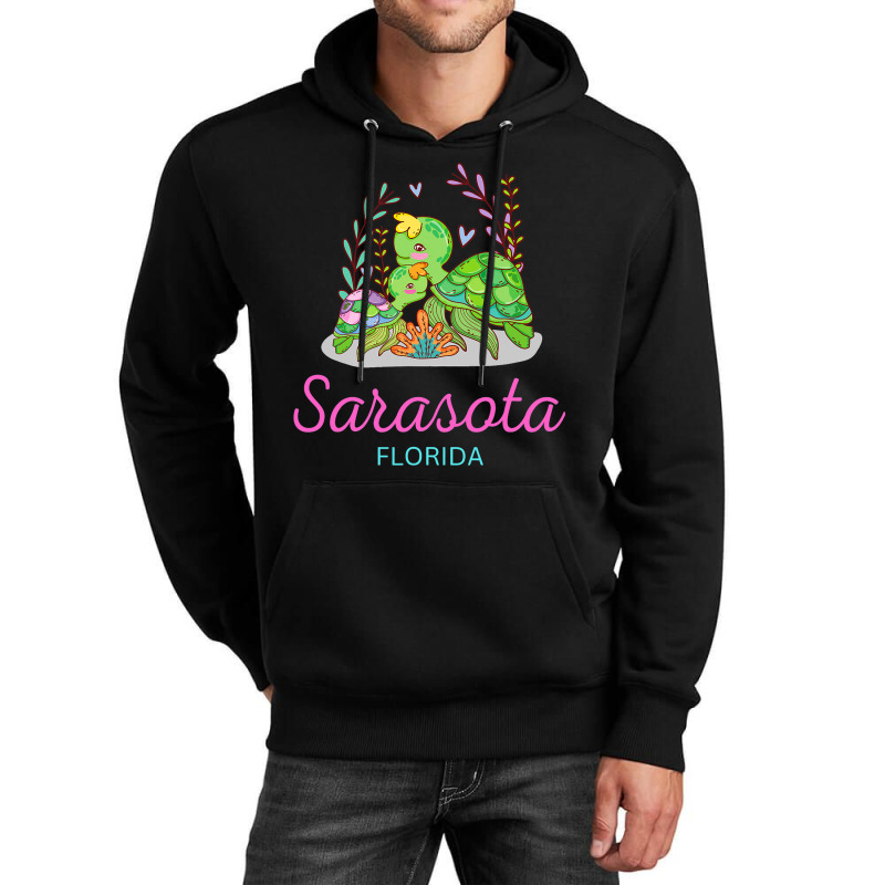 Sarasota Florida Beach Baby Mom Turtle Sea Ocean Unisex Hoodie | Artistshot