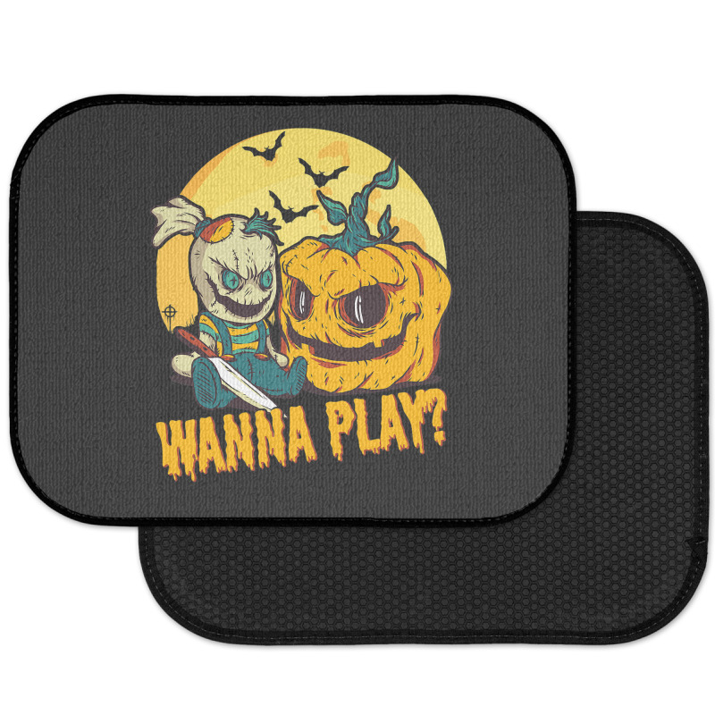 Scary Horror Doll Funny Halloween Horror Costume Rear Car Mat | Artistshot