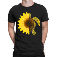 Sunflower Turtle Save Turtles T-shirt | Artistshot