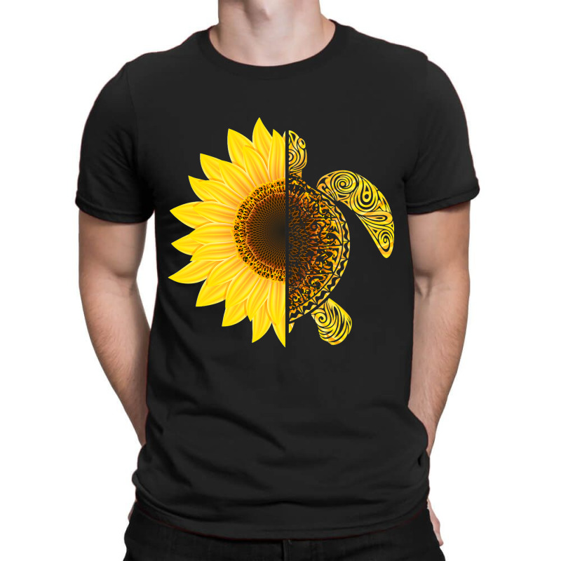 Sunflower Turtle Save Turtles T-shirt | Artistshot