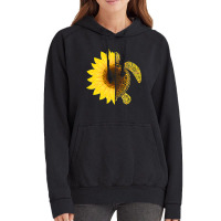 Sunflower Turtle Save Turtles Vintage Hoodie | Artistshot