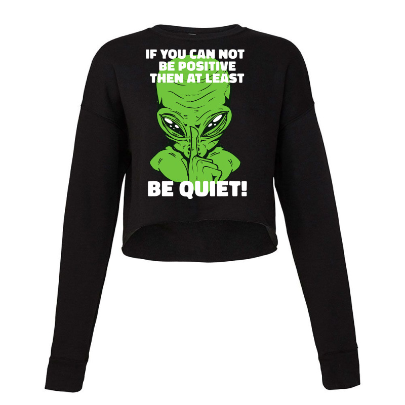 Sarcastic Alien Humor Graphic Novelty Sarcastic Fu Cropped Sweater by DreawCorey | Artistshot