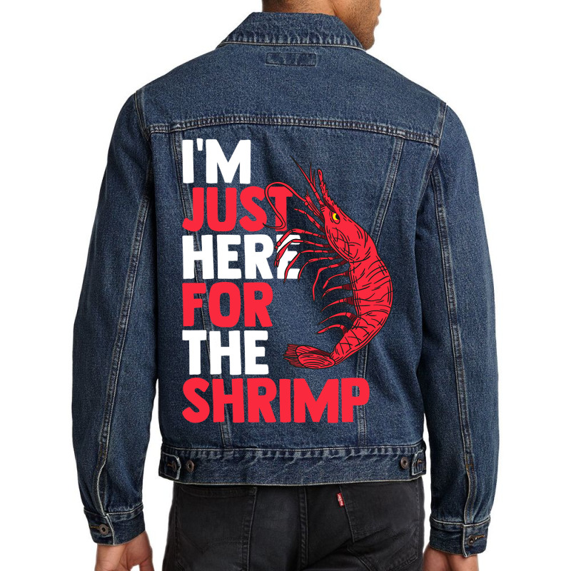 Shrimp Seafood Asian Cuisine Sea Crawfish Prawns F Men Denim Jacket | Artistshot