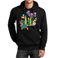 Seahorse Fish Sea Turtle Sea Crab And Jellyfish Unisex Hoodie | Artistshot