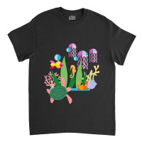 Seahorse Fish Sea Turtle Sea Crab And Jellyfish Classic T-shirt | Artistshot