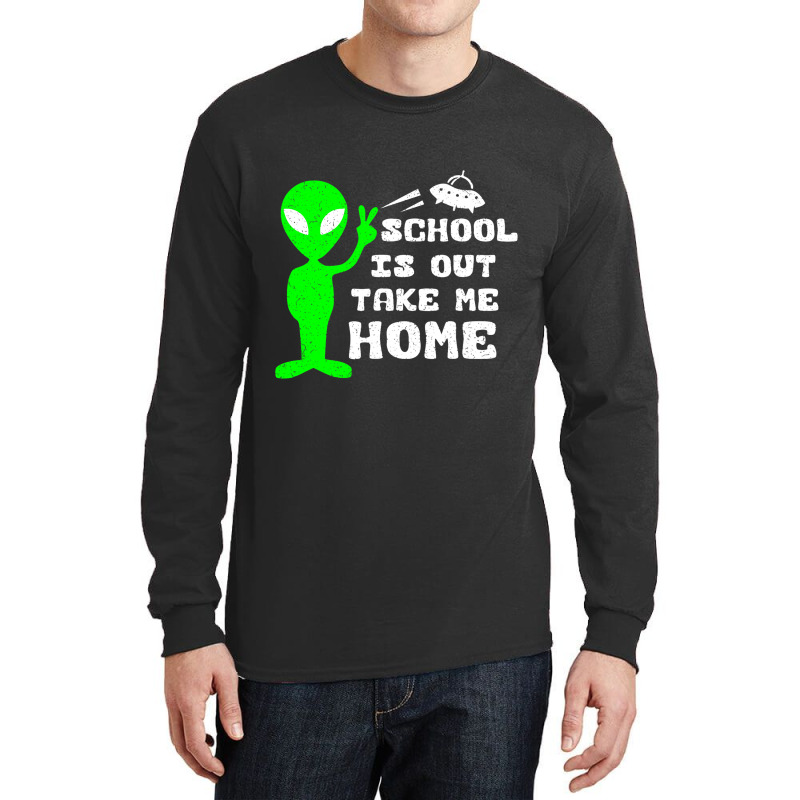 School Is Out Alien Long Sleeve Shirts | Artistshot