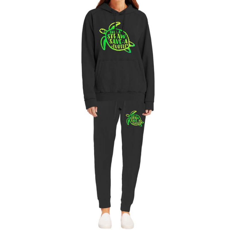 Skip A Straw Save A Turtle Tie Dye Earth Day 31 Hoodie & Jogger Set | Artistshot