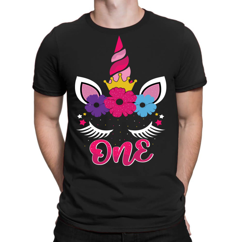 One Unicorn Birthday T Shirt Design T-shirt | Artistshot