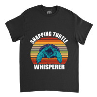 Snapping Turtle Whisperer Retro Sunset Vintage Sea Classic T-shirt | Artistshot