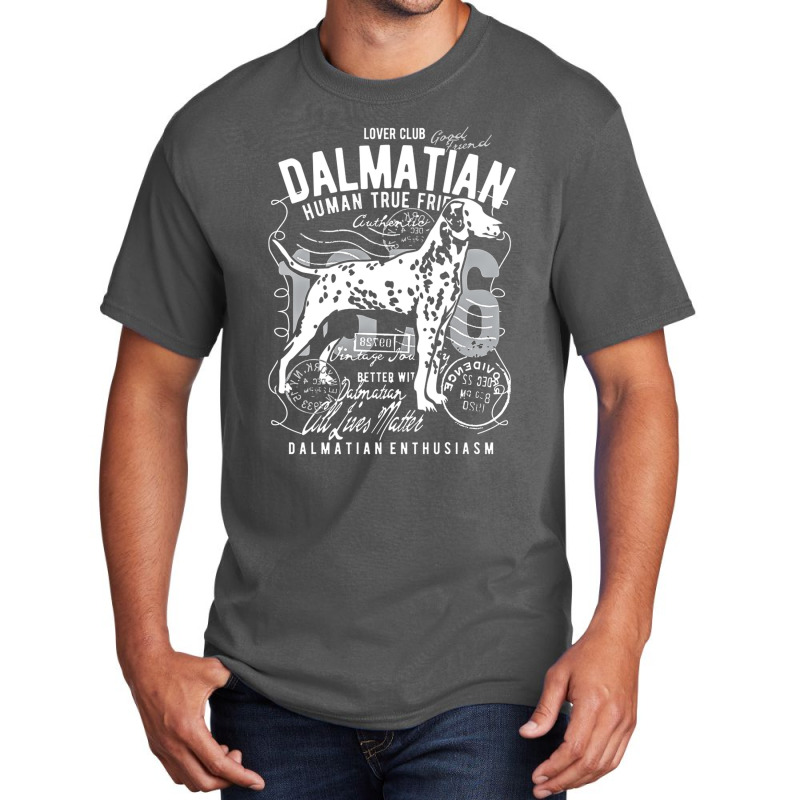 Dalmatian Dog Lovers Clubs, Dalmatian Dog Lovers Clubs Vintage, Dalmat Basic T-shirt by SHNCKDFM | Artistshot