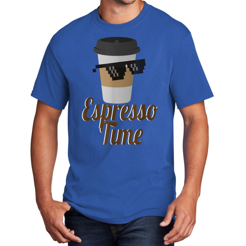 Espresso Time Coffee Cup Sunglasses Basic T-shirt by Renew | Artistshot