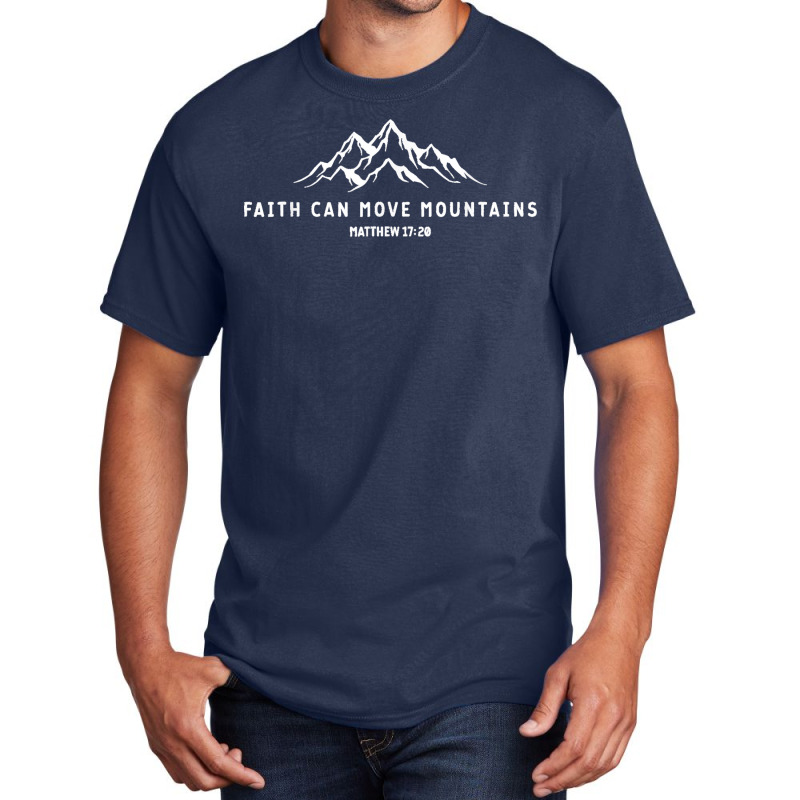 Vintage Faith Can Move Mountains Christian T Shirt Basic T-shirt | Artistshot