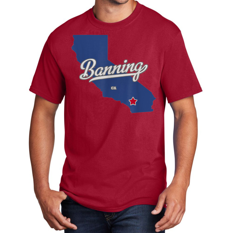 Banning California Ca Map T Shirt Basic T-shirt | Artistshot