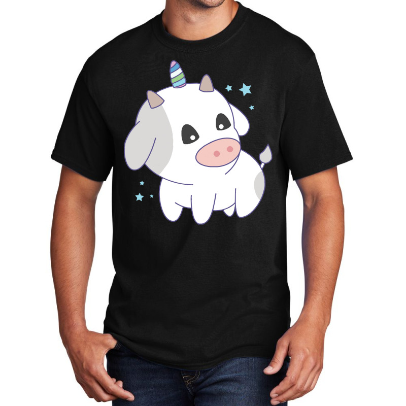 Unicorn T  Shirtcute Unicorn Cow T  Shirt Basic T-shirt | Artistshot