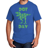 International Dot Day Green Polka Dot T Rex Dinosaur Kids Basic T-shirt | Artistshot