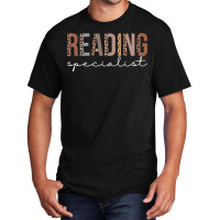 Reading Specialist Leopard Appreciation For Women For Work Basic T-shirt | Artistshot