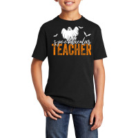 Spooktacular Teacher Spooky Ghost Teacher Halloween Women Basic Youth T-shirt | Artistshot