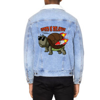 Speed Is Relative For A Fast Turtle Funny Unisex Sherpa-lined Denim Jacket | Artistshot