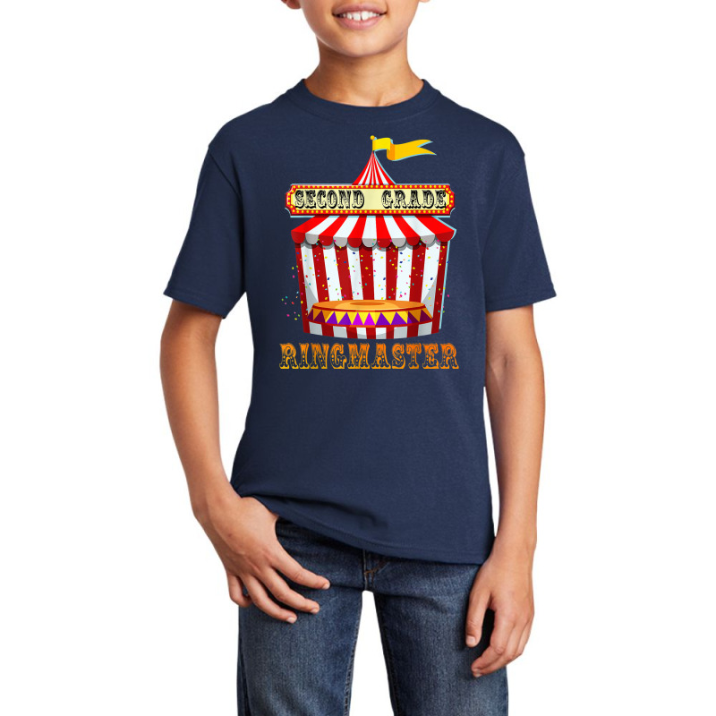 2nd Grade Ringmaster Teacher Circus Carnival Back To School Basic Youth T-shirt by Lambent | Artistshot