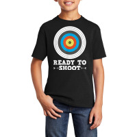 Ready To Shoot Bow And Arrow Archery Target Basic Youth T-shirt | Artistshot